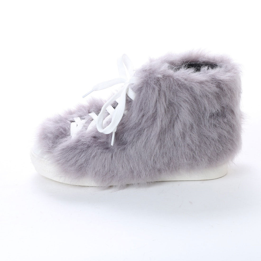 ヌーベル ヴォーグ リラックス Noubel Voug Relax ファー付きハイカットスニーカー