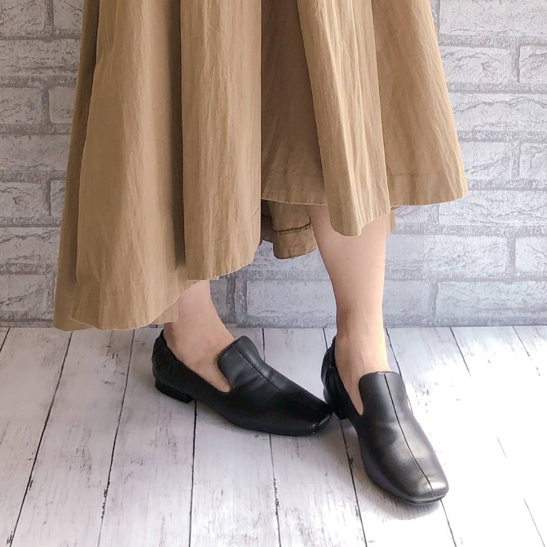 ヌーベル ヴォーグ リラックス Noubel Voug Relax 【サイズ展開：S-3L】 スクエアトゥ ローヒール オペラシューズ m213