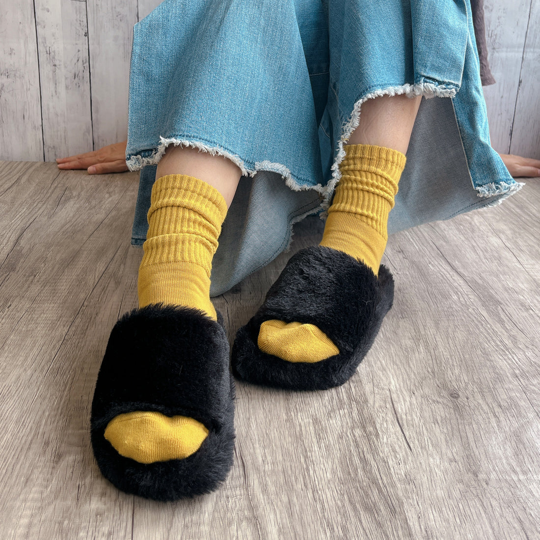 Noubel Voug Relax Fluffy Slider Sandals