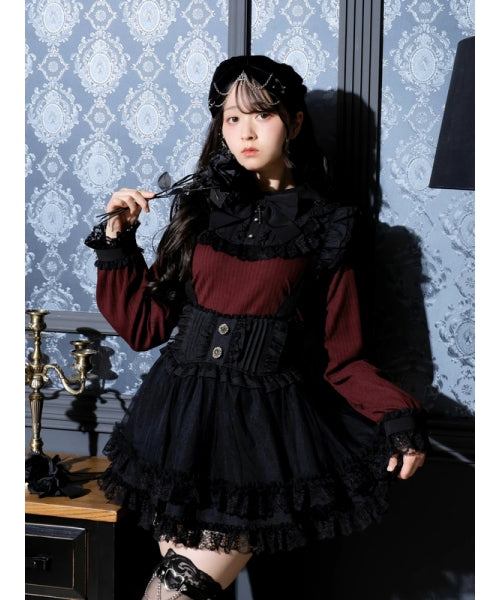 ノエミー NOEMIE ゴシックローズヨークリボンカットソー （ワイン） ワイン