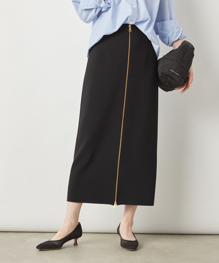 ノーリーズソフィー NOLLEY'S sophi ボンディングジョーゼット両前ロングSK （グレーベージュ） グレーベージュ