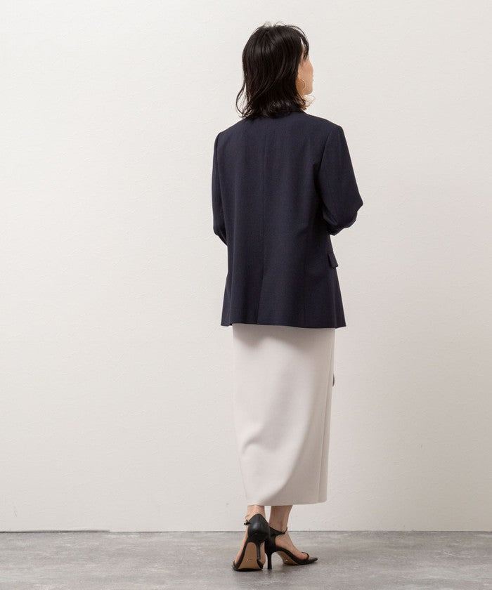 ノーリーズソフィー NOLLEY'S sophi ボンディングジョーゼット両前ロングSK （グレーベージュ） グレーベージュ