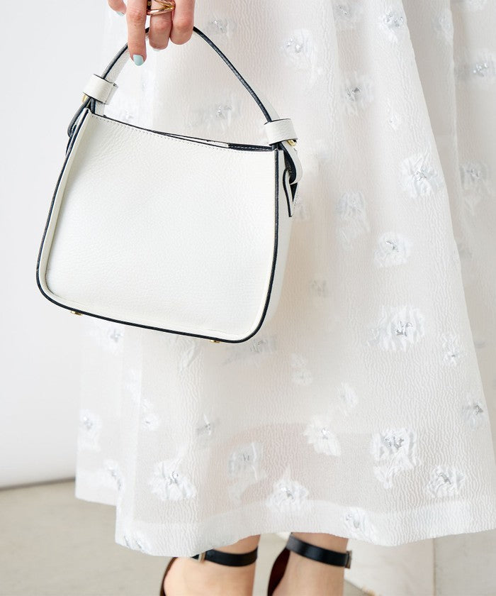 ノーリーズソフィー NOLLEY'S sophi ラメフラワージャガードフレアSK （ブラック・グレー系1） ブラック・グレー系1