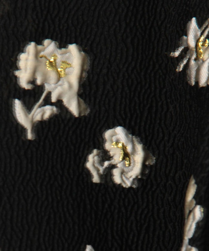 ノーリーズソフィー NOLLEY'S sophi ラメフラワージャガードフレアSK （ブラック・グレー系1） ブラック・グレー系1