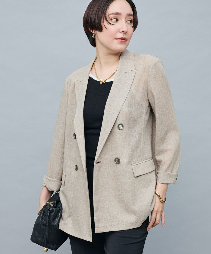 ノーリーズソフィー NOLLEY'S sophi ボイルシアーダブルJK （ダークブラウン） ダークブラウン