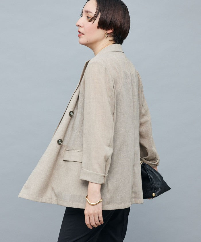 ノーリーズソフィー NOLLEY'S sophi ボイルシアーダブルJK （ダークブラウン） ダークブラウン