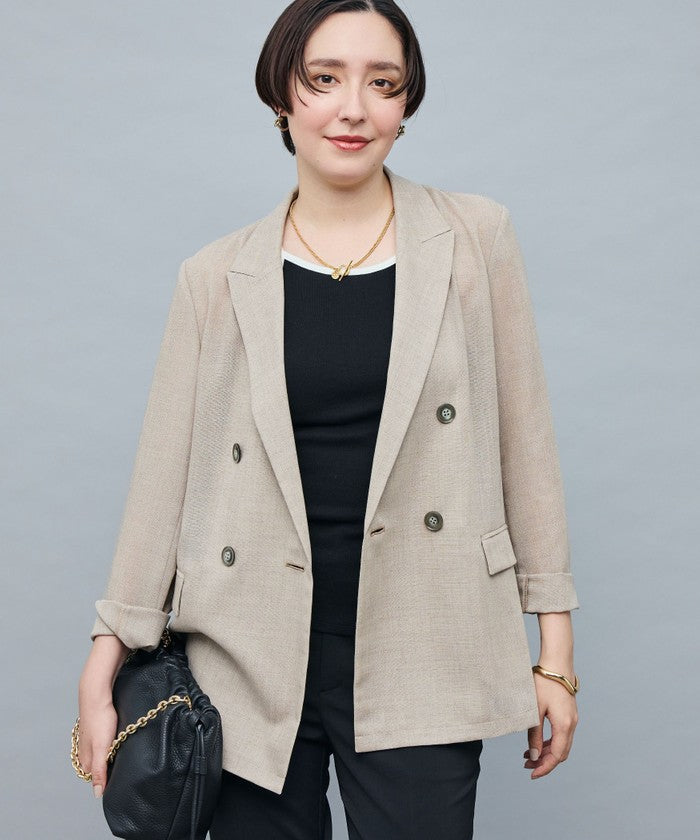 ノーリーズソフィー NOLLEY'S sophi ボイルシアーダブルJK （ダークブラウン） ダークブラウン