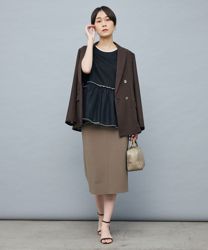 ノーリーズソフィー NOLLEY'S sophi ボイルシアーダブルJK （ダークブラウン） ダークブラウン