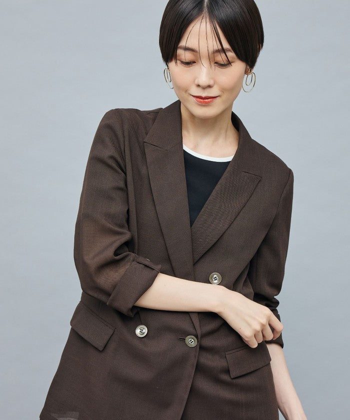 ノーリーズソフィー NOLLEY'S sophi ボイルシアーダブルJK （ダークブラウン） ダークブラウン