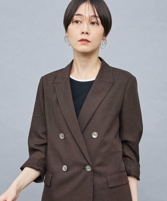 ノーリーズソフィー NOLLEY'S sophi ボイルシアーダブルJK （ダークブラウン） ダークブラウン