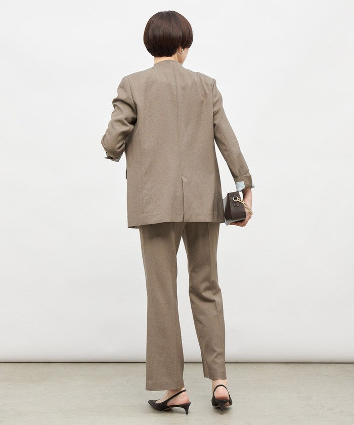 ノーリーズソフィー NOLLEY'S sophi ソフトシャンブレーノーカラーJK （カーキ） カーキ