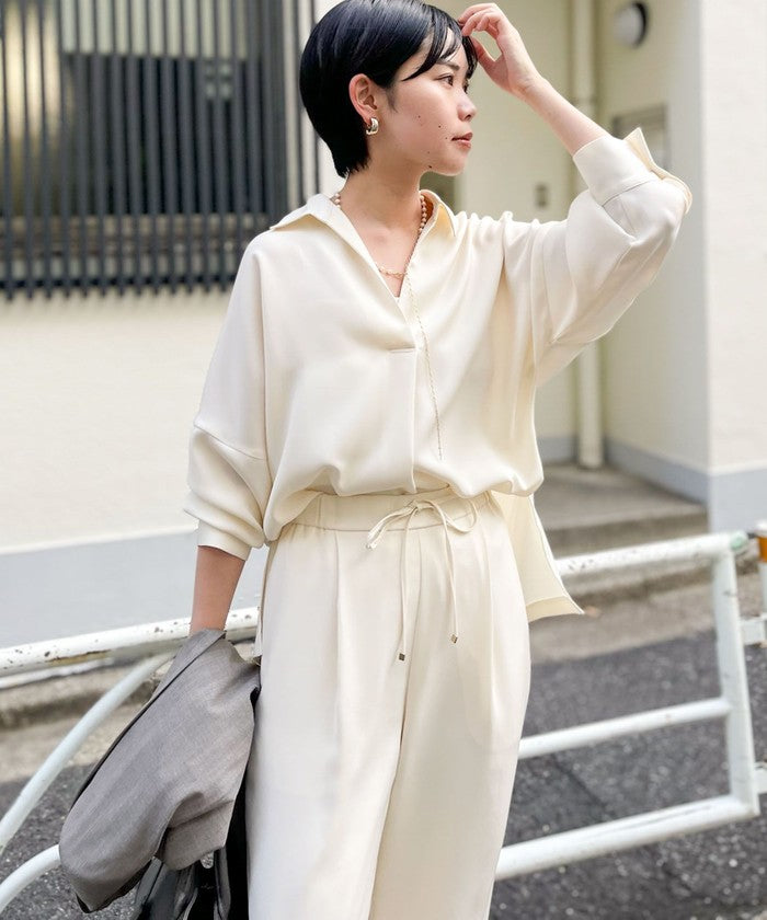 ノーリーズソフィー NOLLEY'S sophi ダブルサテンスキッパーBL （ネイビー） ネイビー