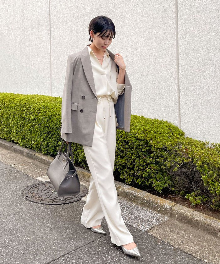 ノーリーズソフィー NOLLEY'S sophi ダブルサテンスキッパーBL （ネイビー） ネイビー