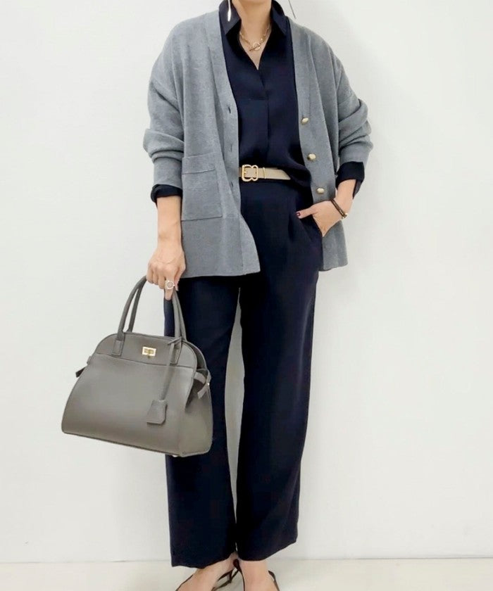 ノーリーズソフィー NOLLEY'S sophi ダブルサテンスキッパーBL （ネイビー） ネイビー