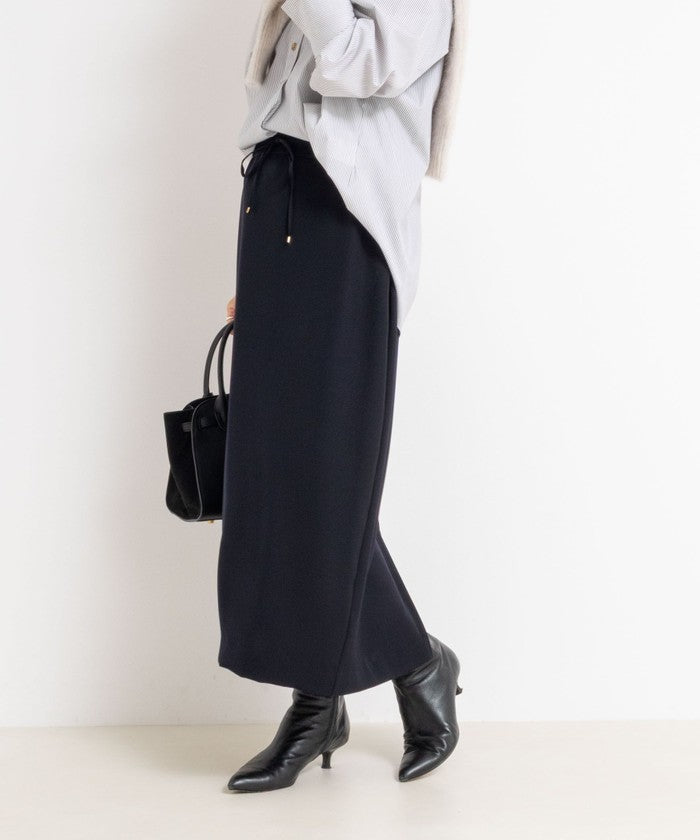 ノーリーズソフィー NOLLEY'S sophi 《セットアップ対応》ウォッシャブルダブルサテンイージースカート （ネイビー） ネイビー