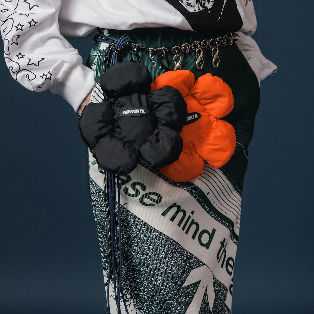 ノントーキョー NON TOKYO フラワーエコBAG（FLOWER ECO BAG） （ORANGE） ORANGE