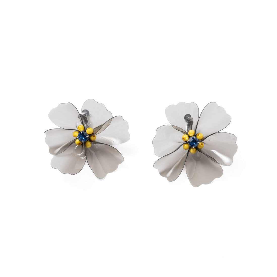 ノントーキョー NON TOKYO NON TOKYO BIJOU VINYL FLOWER PIERCED（ノントーキョー ビジュー ビニール フラワー ピアス） （BLACK） BLACK