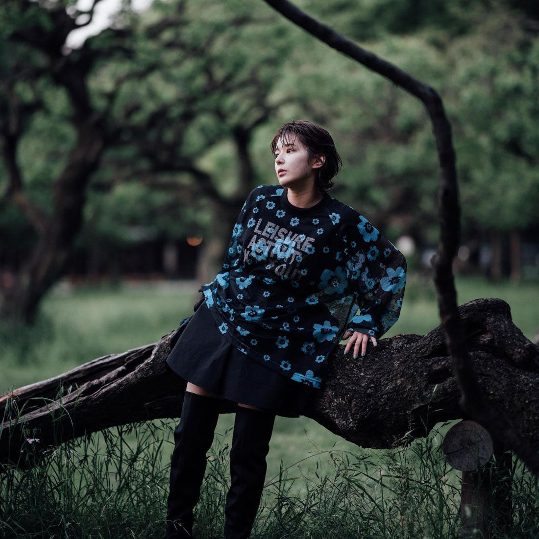 ノントーキョー NON TOKYO NON TOKYO PRINT MESH PULLOVER（ノントーキョー プリント メッシュ プルオーバー） （FLOWER） FLOWER