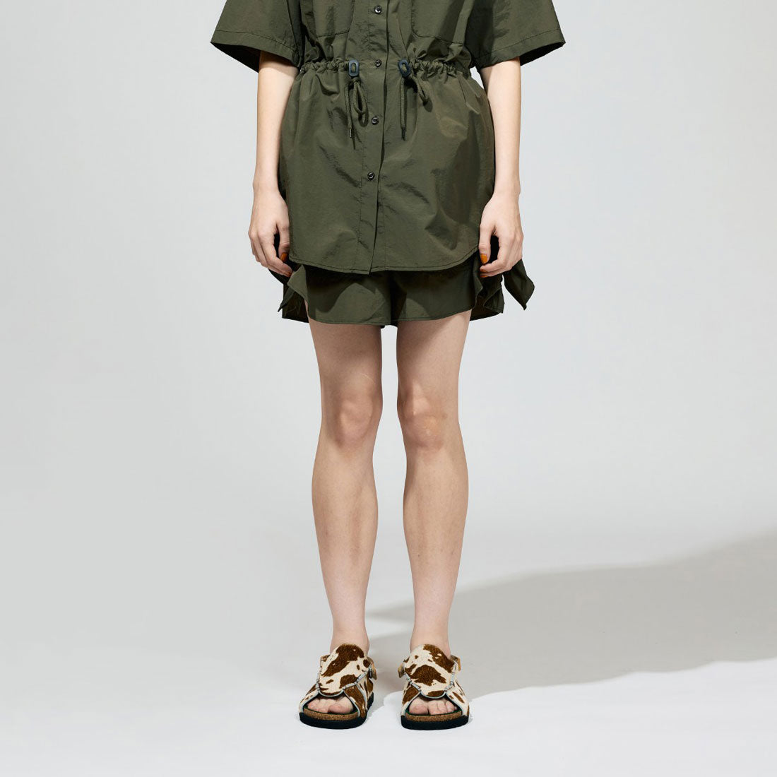 ノントーキョー NON TOKYO NON TOKYO FRILL TRACK SHORTS（ノントーキョー フリル トラックショーツ） （KHAKI） KHAKI