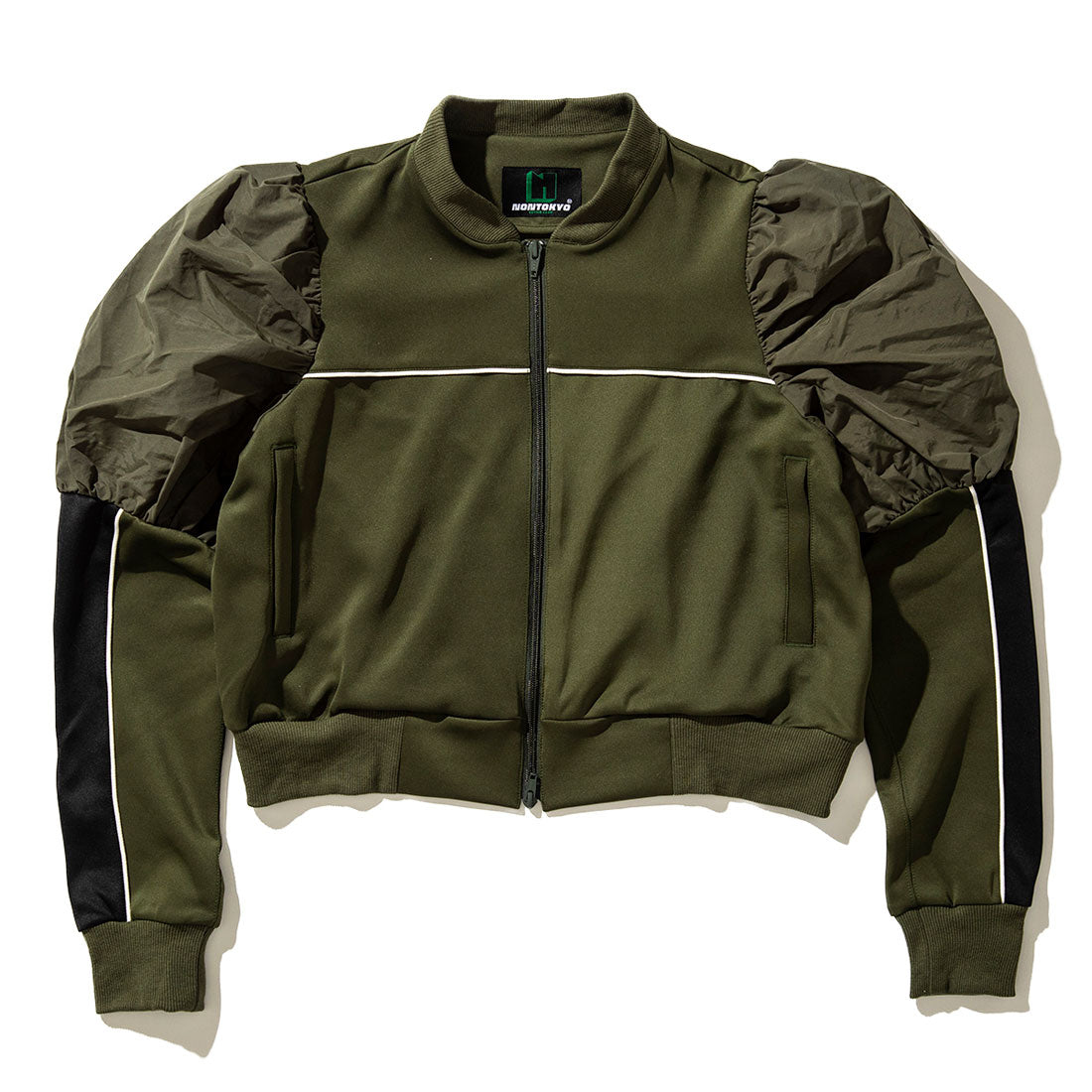 ノントーキョー NON TOKYO パフスリーブジップアップジャージー（PUFF SLEEVE ZIP-UP JERSEY） （KHAKI） KHAKI