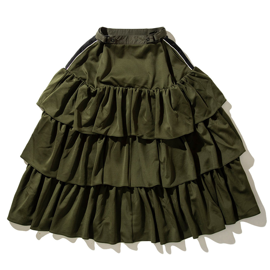 ノントーキョー NON TOKYO ジャージーティアードスカート（JERSEY TIERED SKIRT） （KHAKI） KHAKI