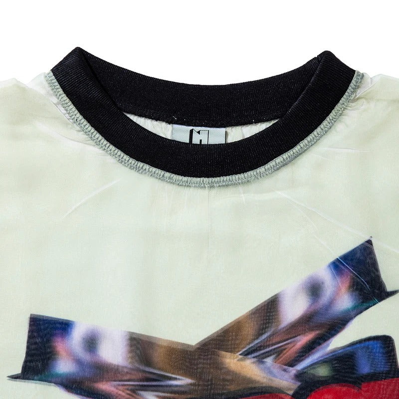 Non-Tokyo NON TOKYO Direct Print Sheer T-Shirt