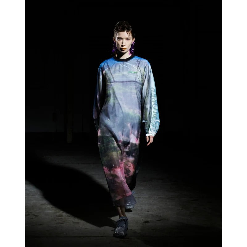 ノントーキョー NON TOKYO ダイレクトプリント シアーワンピース（DIRECT PRINT SHEER ONE-PIECE） （MOUNTAIN） MOUNTAIN