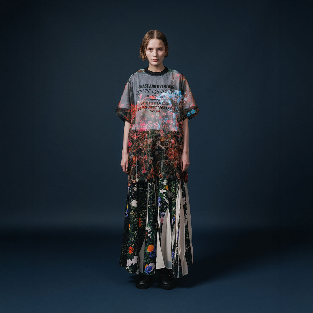 トップス NON TOKYO DIRECT PRINT T-SHIRT Non Tokyo Direct Print Sheer T-Shirt