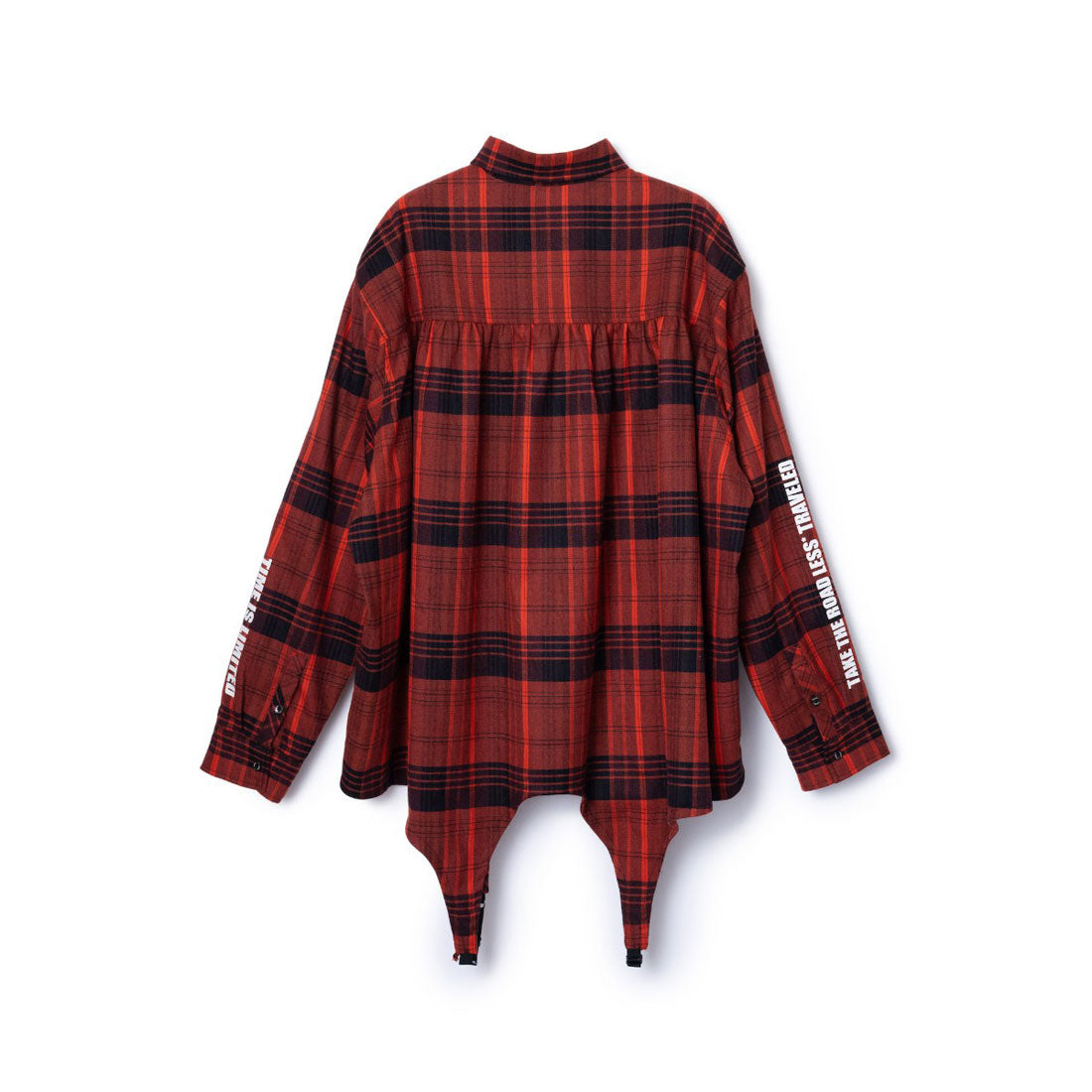 ノントーキョー NON TOKYO 2WAフランネルチェックシャツ（2WAY FLANNEL CHECK SHIRT） （A. RED） RED