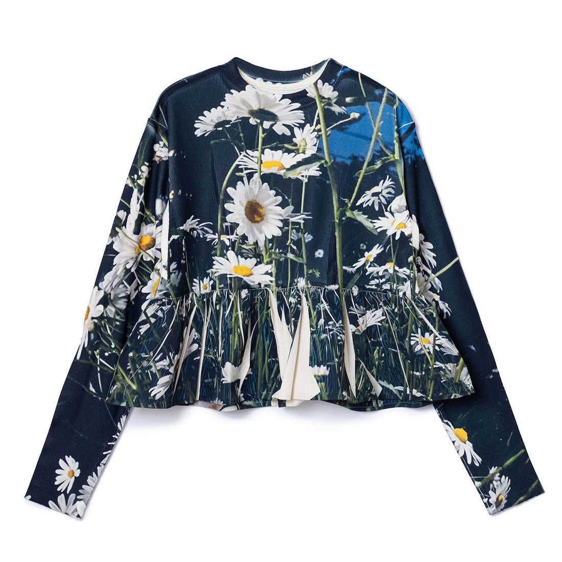ノントーキョー NON TOKYO ダイレクトプリントリブギャザーカットソー（DIRECT PRINT RIB GATHER C/S） （FLOWER） FLOWER