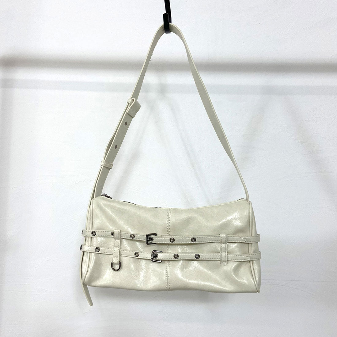 ノンヘッジ non-hedge 2連ベルトバッグ （ブラック） ブラック