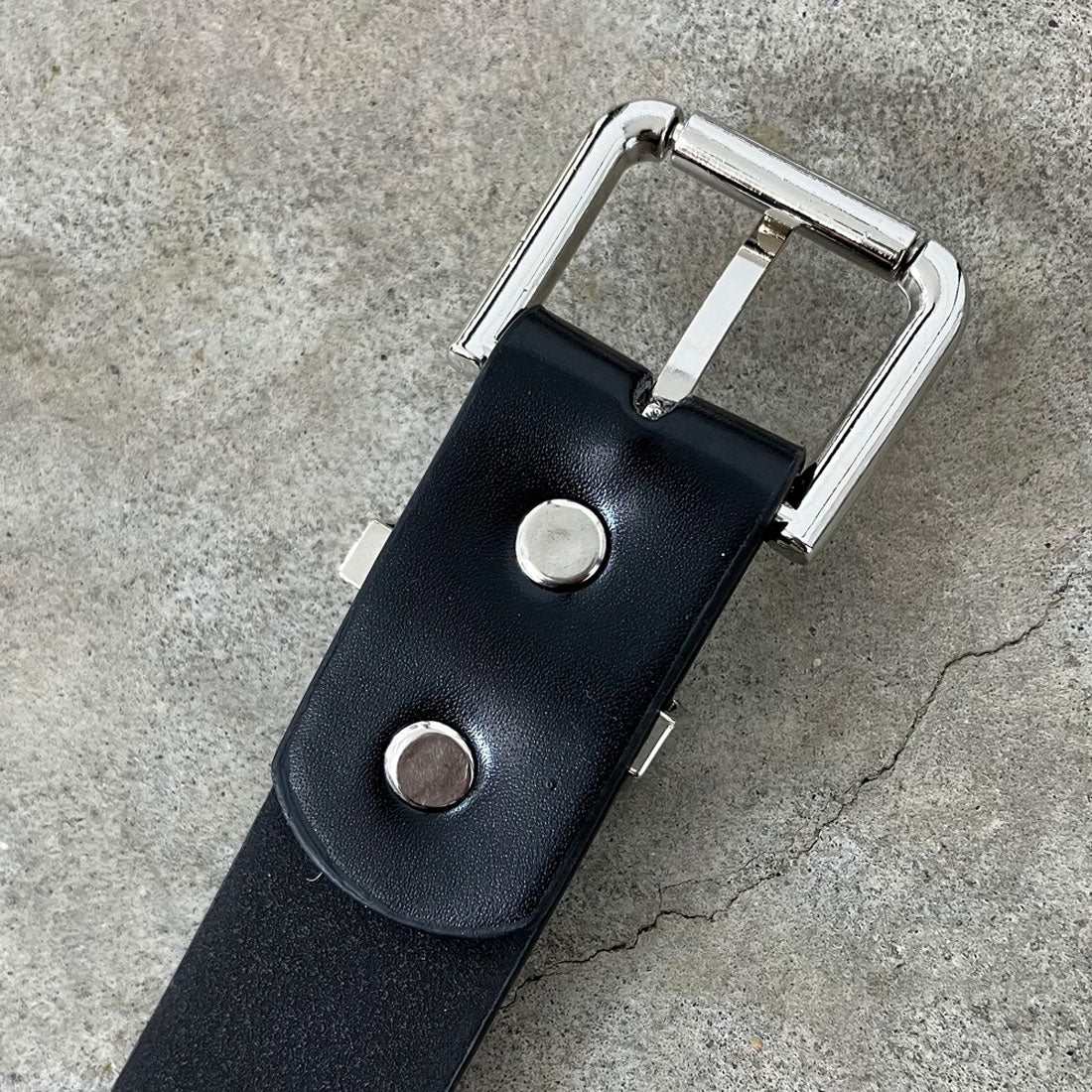 ノンヘッジ non-hedge Wスタッズベルト （ブラック） ブラック