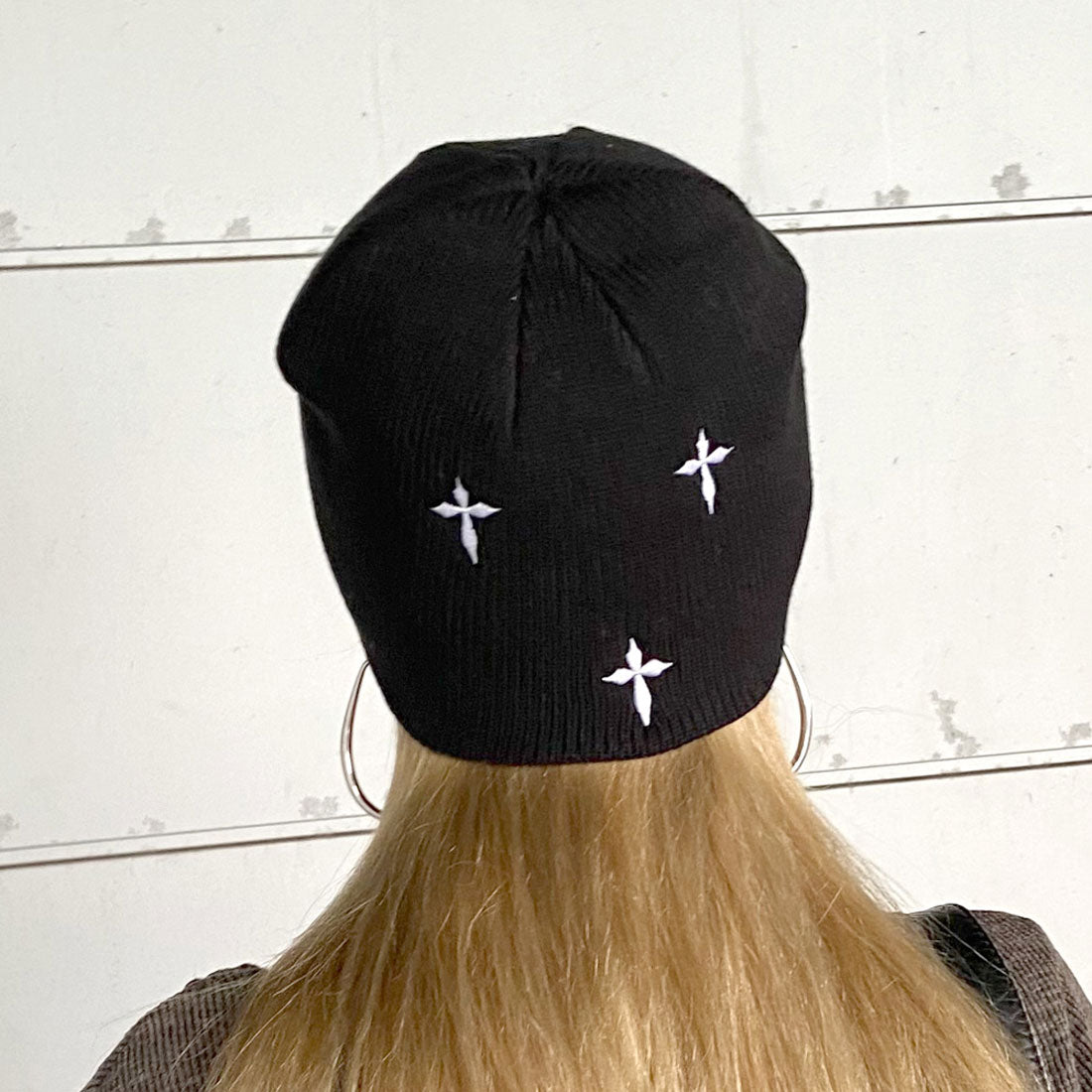 ノンヘッジ non-hedge ハナモジ刺繍ビーニー （ブラウン） ブラウン