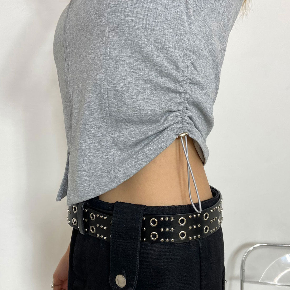 ノンヘッジ non-hedge ZIPサイドドロストポロ （ブラック） ブラック