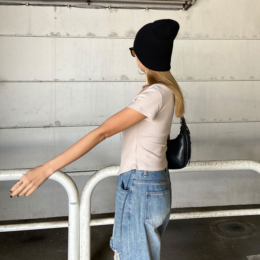 ノンヘッジ non-hedge レースタンクアンサンブル風トップス （ベージュ） ベージュ