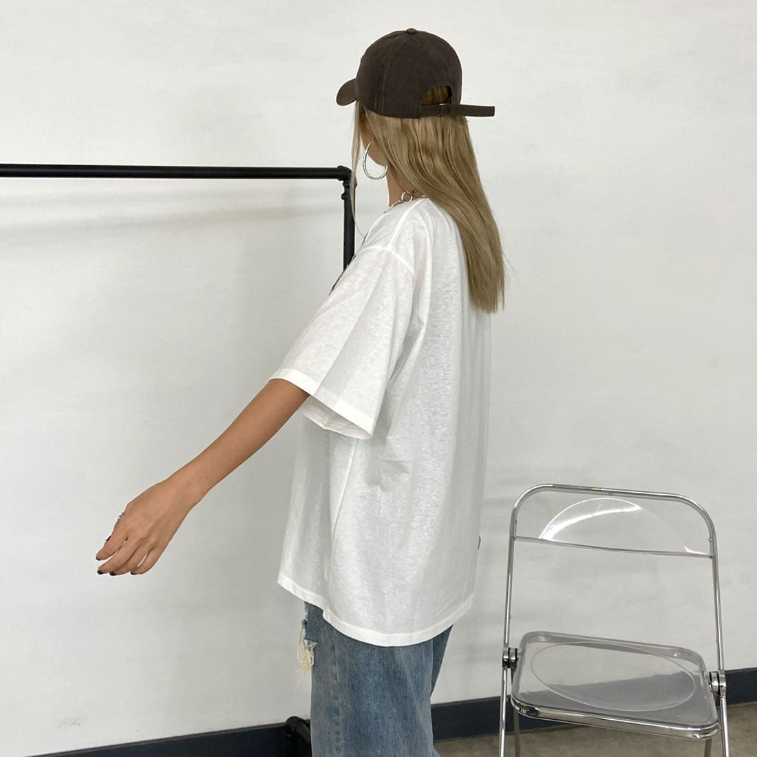 ノンヘッジ non-hedge ヒョウ柄ビッグTシャツ （ブラック） ブラック