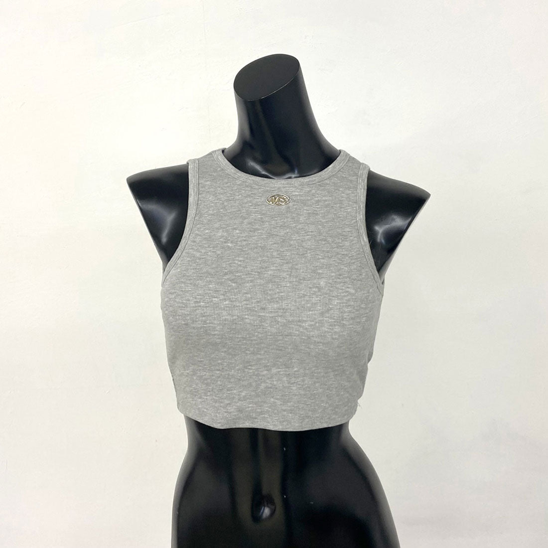 ノンヘッジ non-hedge シルバープレートリブタンクトップ （ブラック） ブラック