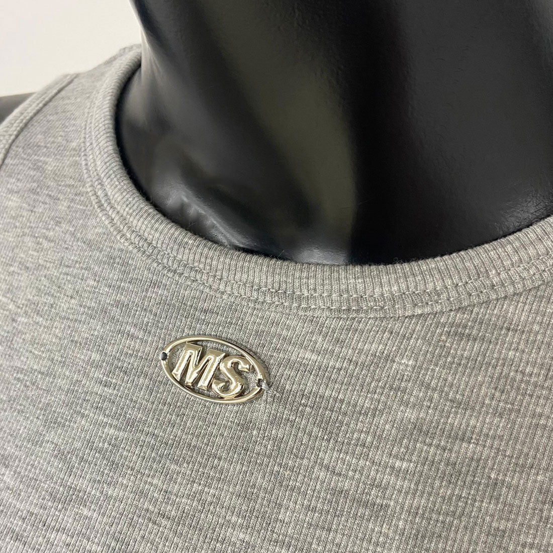 ノンヘッジ non-hedge シルバープレートリブタンクトップ （ブラック） ブラック