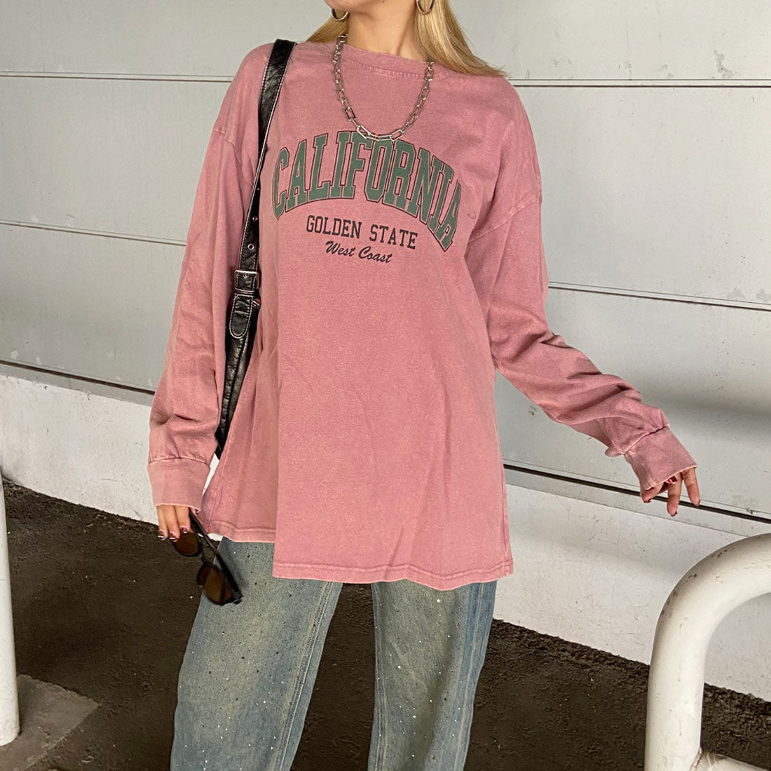 ノンヘッジ non-hedge ブリーチロゴビッグTシャツ （ピンク） ピンク