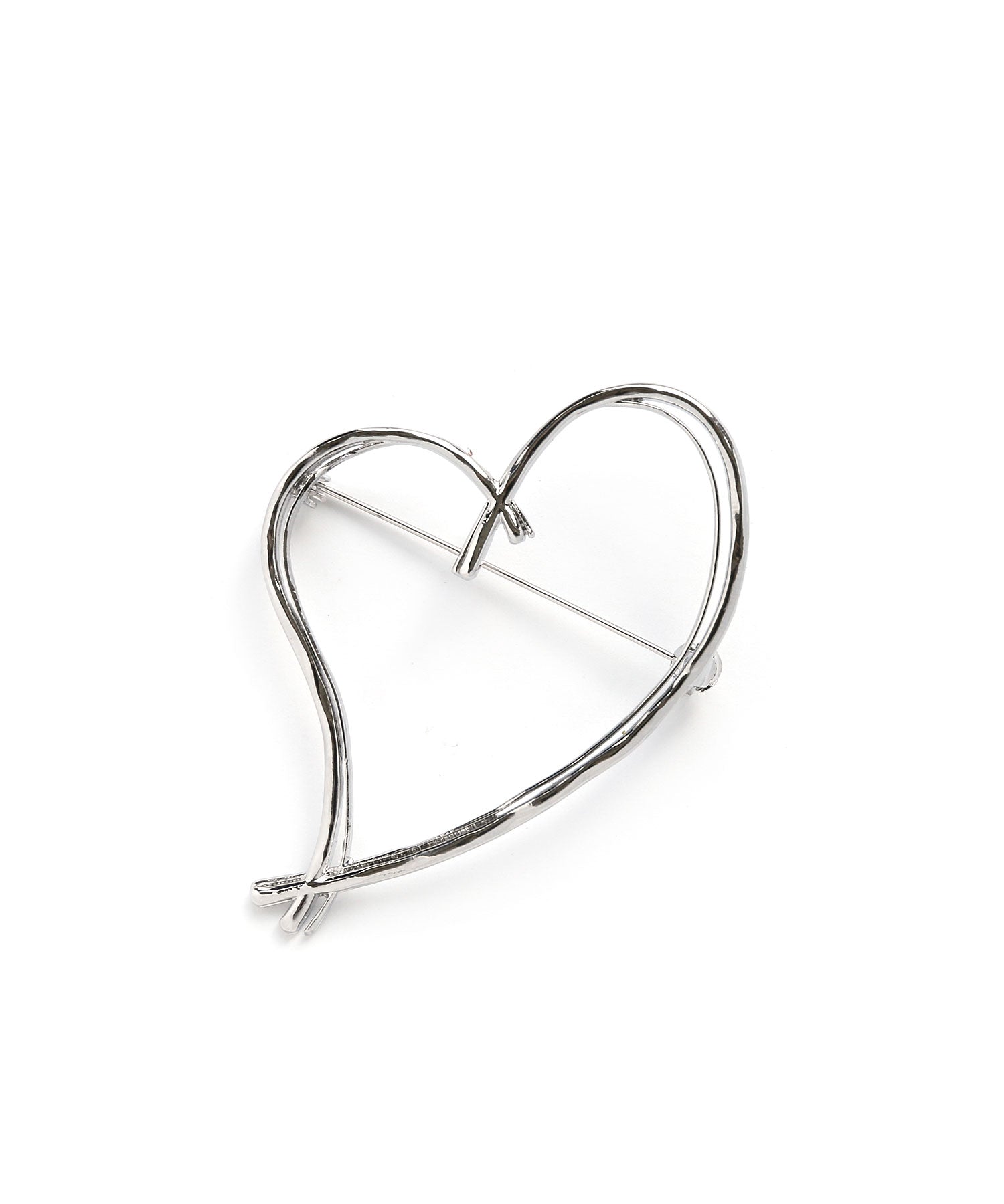 "Colleca La Hand-Drawn Style Heart Line Brooch"