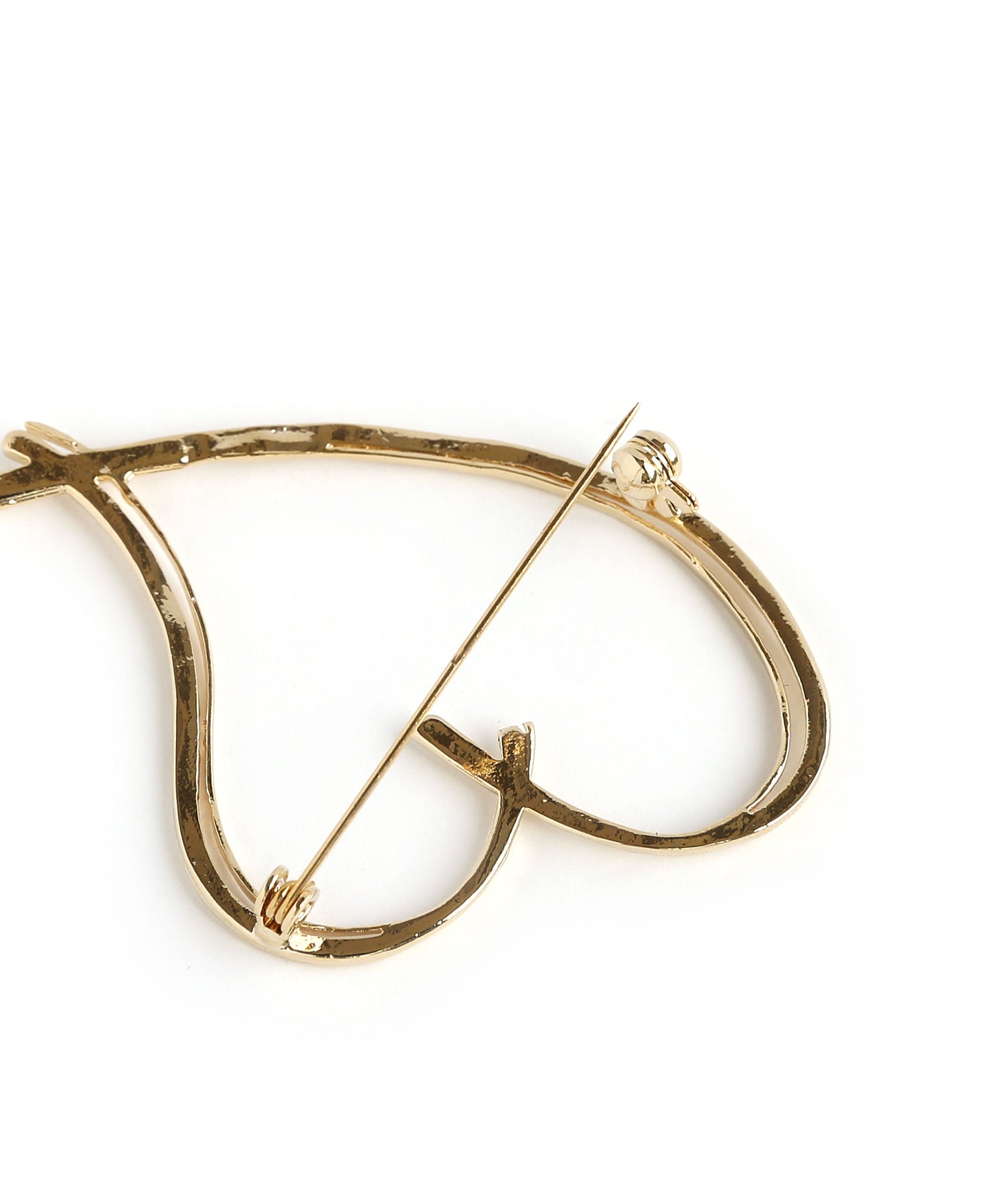 "Colleca La Hand-Drawn Style Heart Line Brooch"