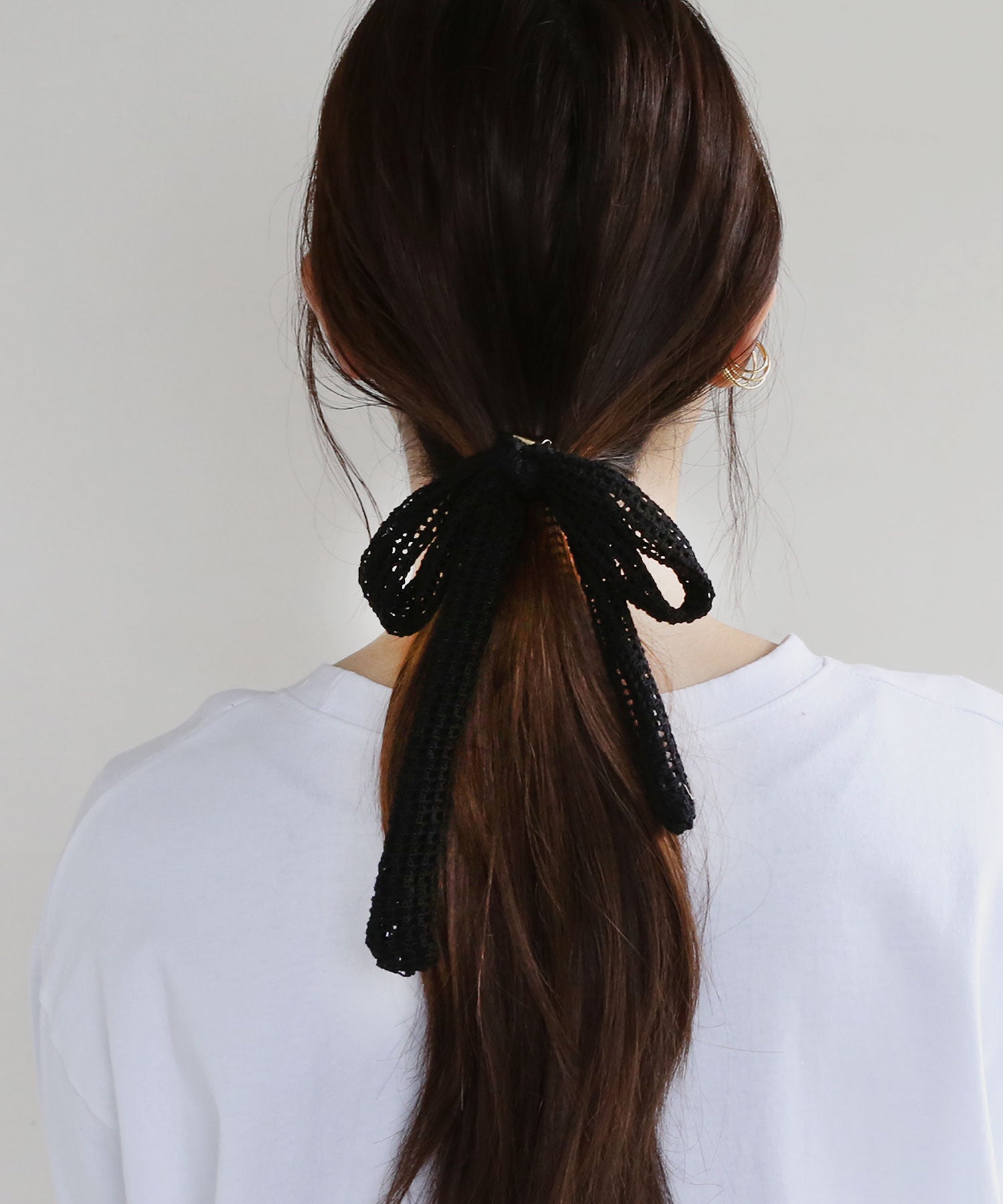 Colleca La Summer Knit Ribbon Hair Cuff/Hair Hook