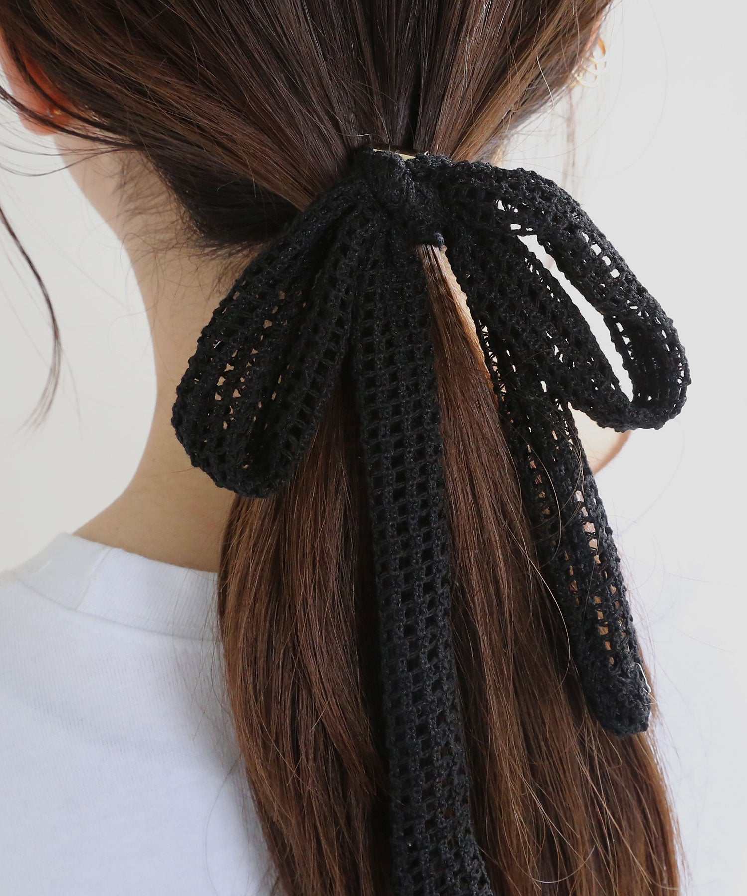 Colleca La Summer Knit Ribbon Hair Cuff/Hair Hook