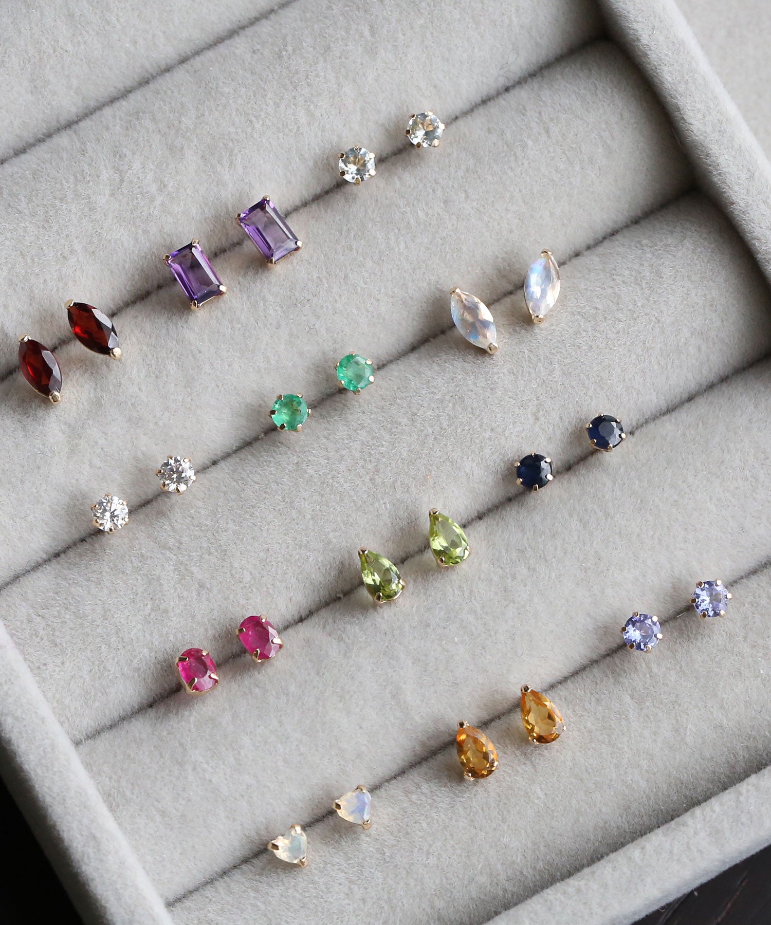 コレカラ colleca la K10 誕生石 スタッドピアス オパール 10月 （オパール） オパール