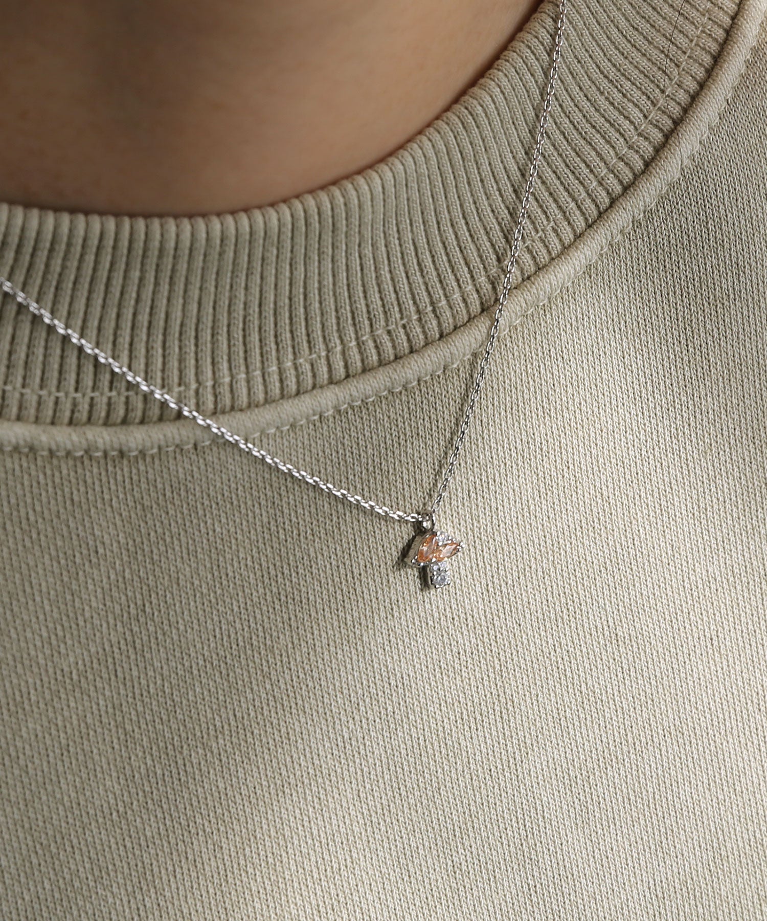 コレカラ colleca la キラキラきのこネックレス （シルバー） シルバー