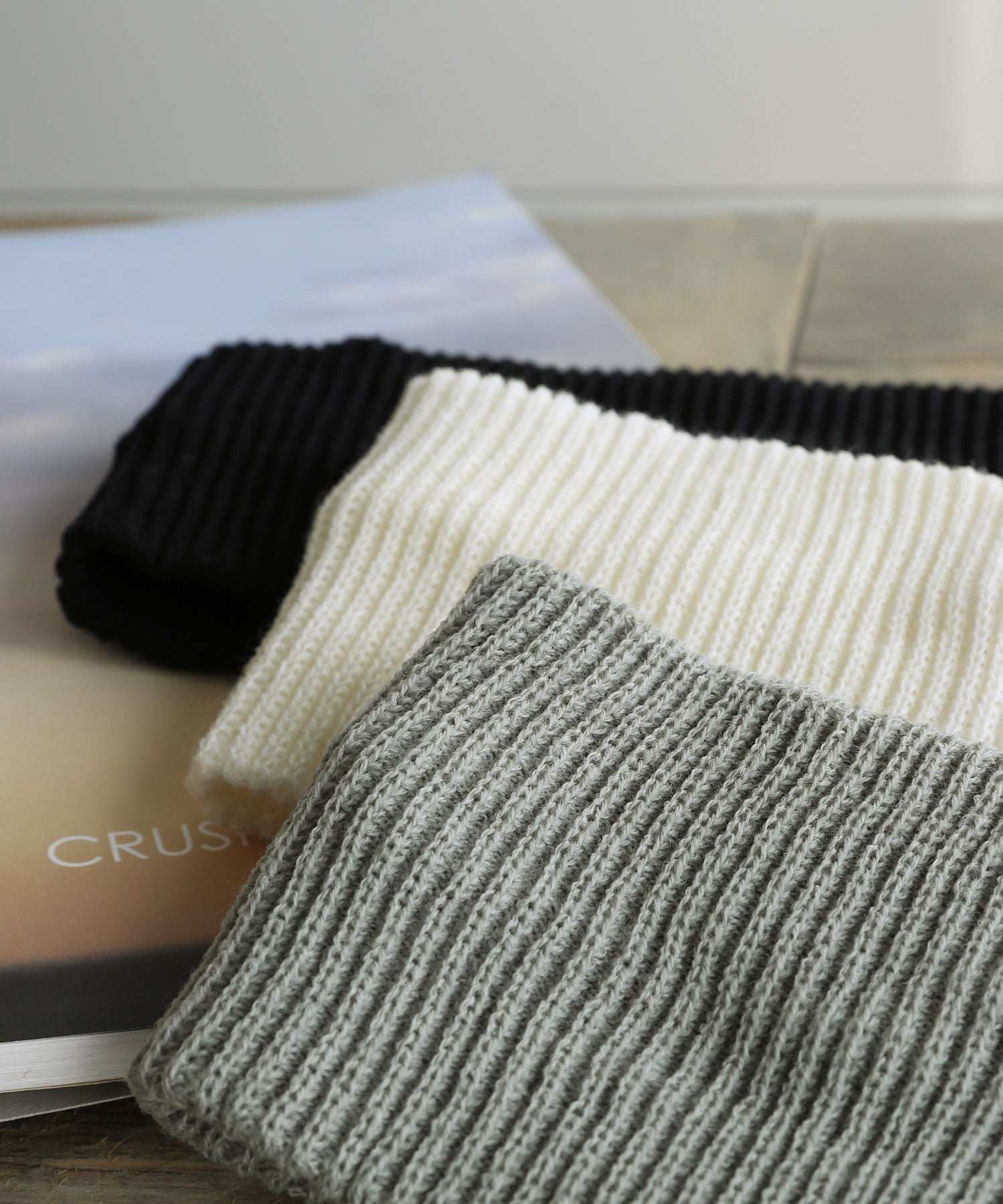 コレカラ colleca la ざっくりリブニットヘアバンド/ターバン （ブラック） ブラック