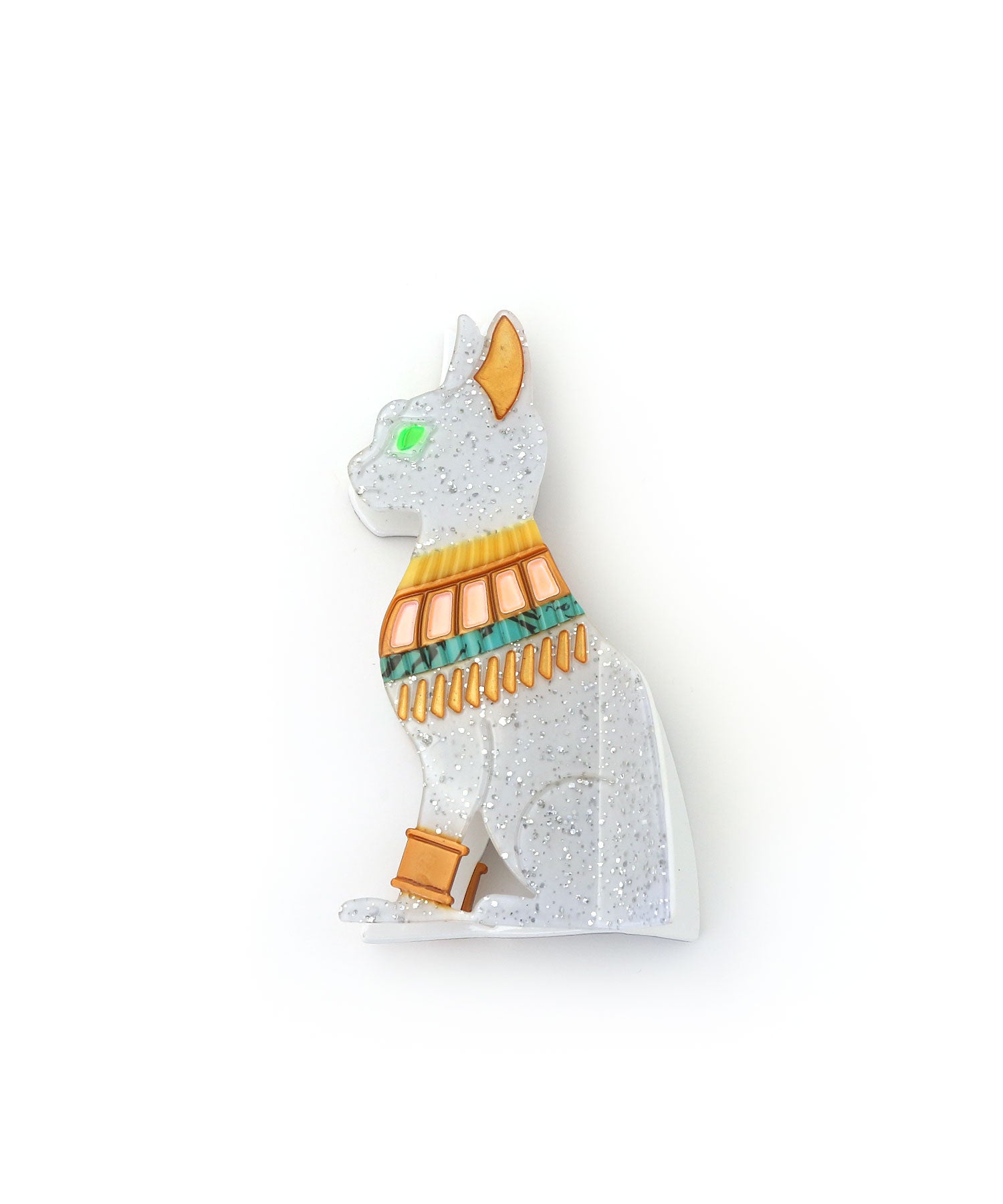 コレカラ colleca la エジプトねこ バンスクリップ （ホワイト） ホワイト