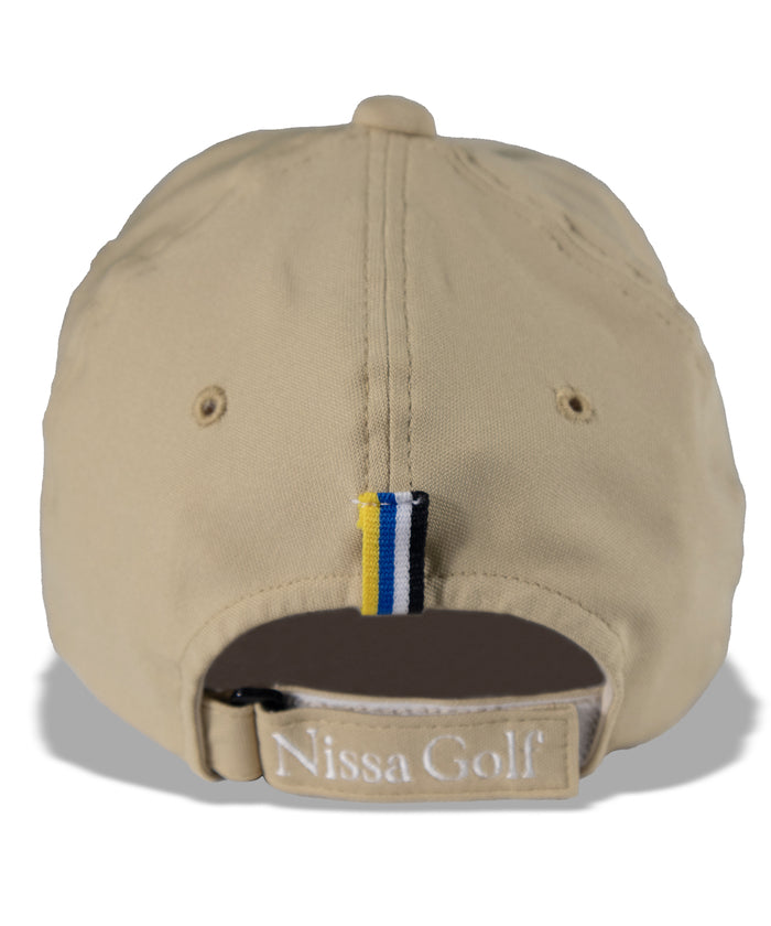 エヌエス23・パー・ニッサゴルフ NS23 par Nissa Golf ロゴ刺繍キャップ （ベージュ） ベージュ