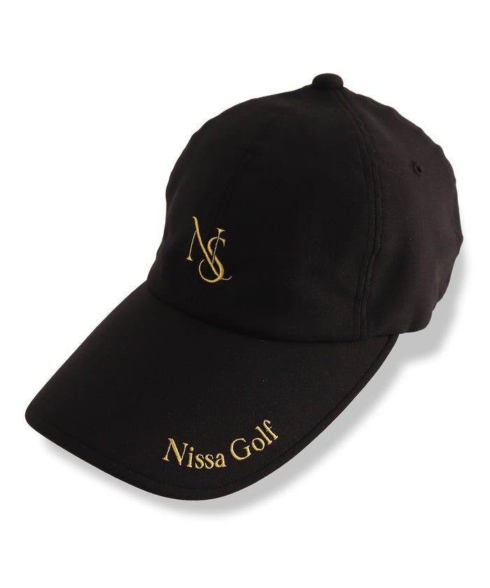 エヌエス23・パー・ニッサゴルフ NS23 par Nissa Golf ロゴ刺繍キャップ （ブラック） ブラック