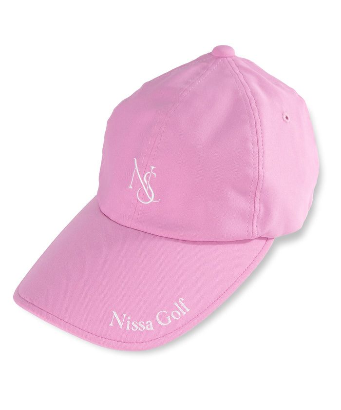 エヌエス23・パー・ニッサゴルフ NS23 par Nissa Golf ロゴ刺繍キャップ （ピンク） ピンク